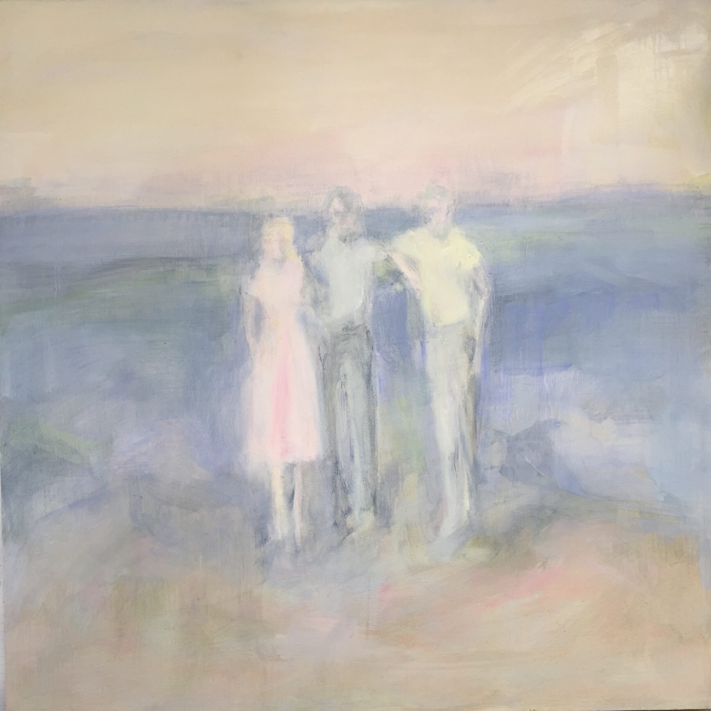 'Memory Travel', Louise Todd, Oil on cradled wooden panel, 50 x 50 cm