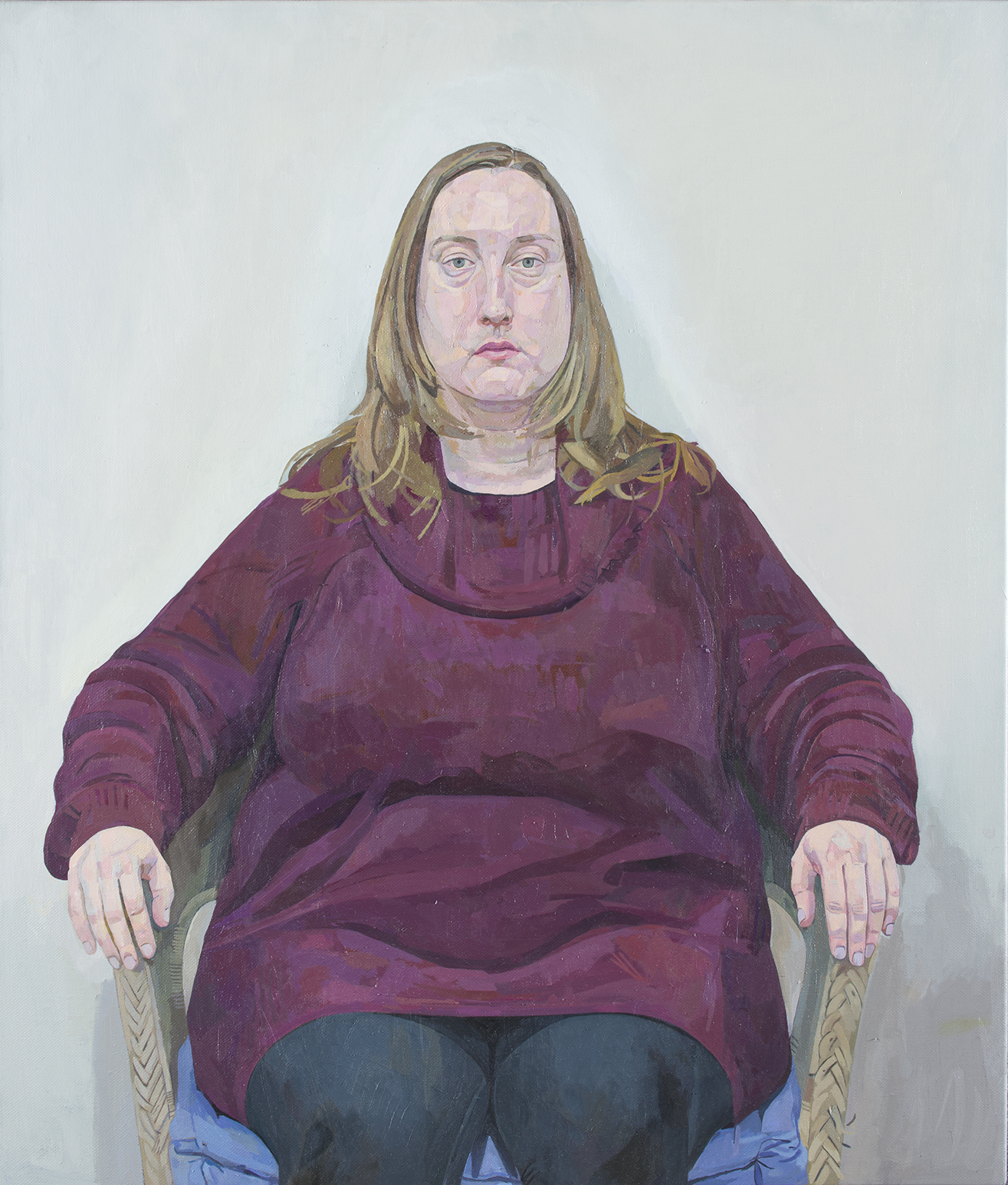'Portrait Of Mrs. Helen K.', Michail Karaiskos, Oil paint on linen, 84 x 72 cm