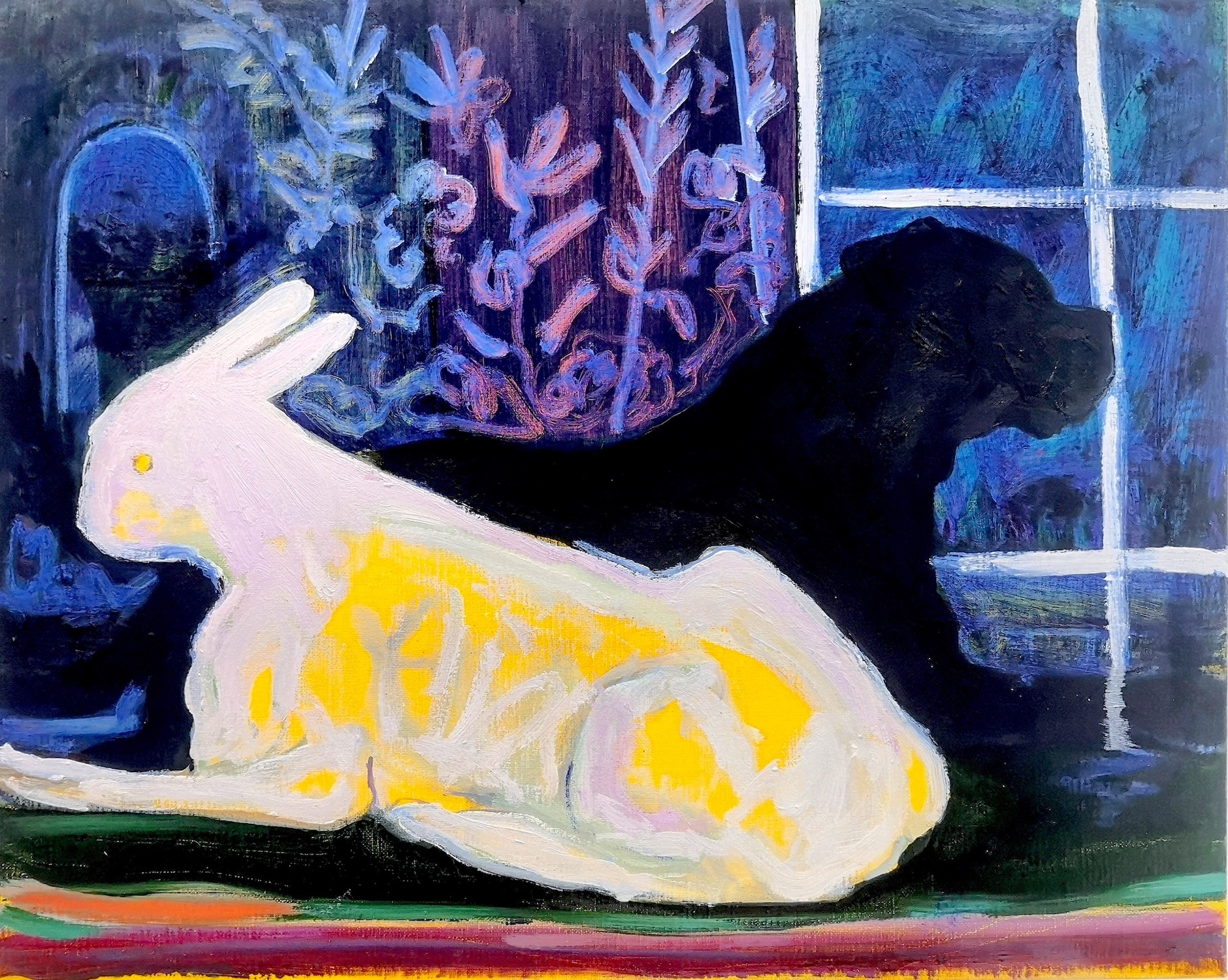 'Ghosts In The Garden', Serena Caulfield, Oil on canvas, 40 x 50 cm