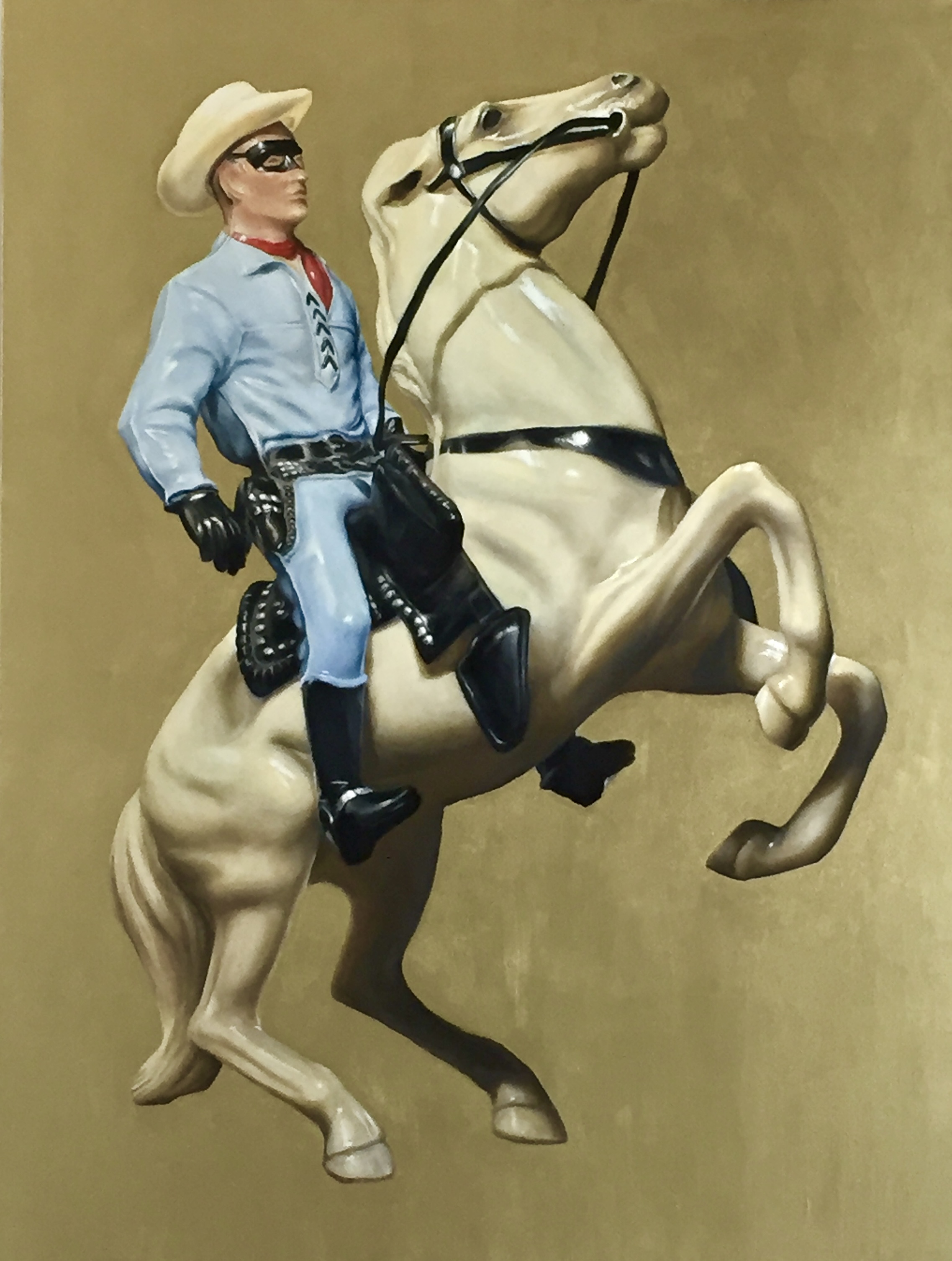 'Lone Ranger Crossing the Alps', Daniel Jensen, Oil on Canvas, 121 x 91 cm